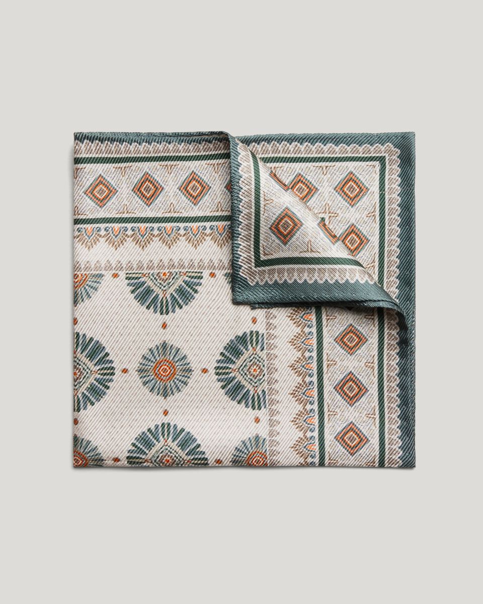 Double-Sided Printed Silk Pocket Square